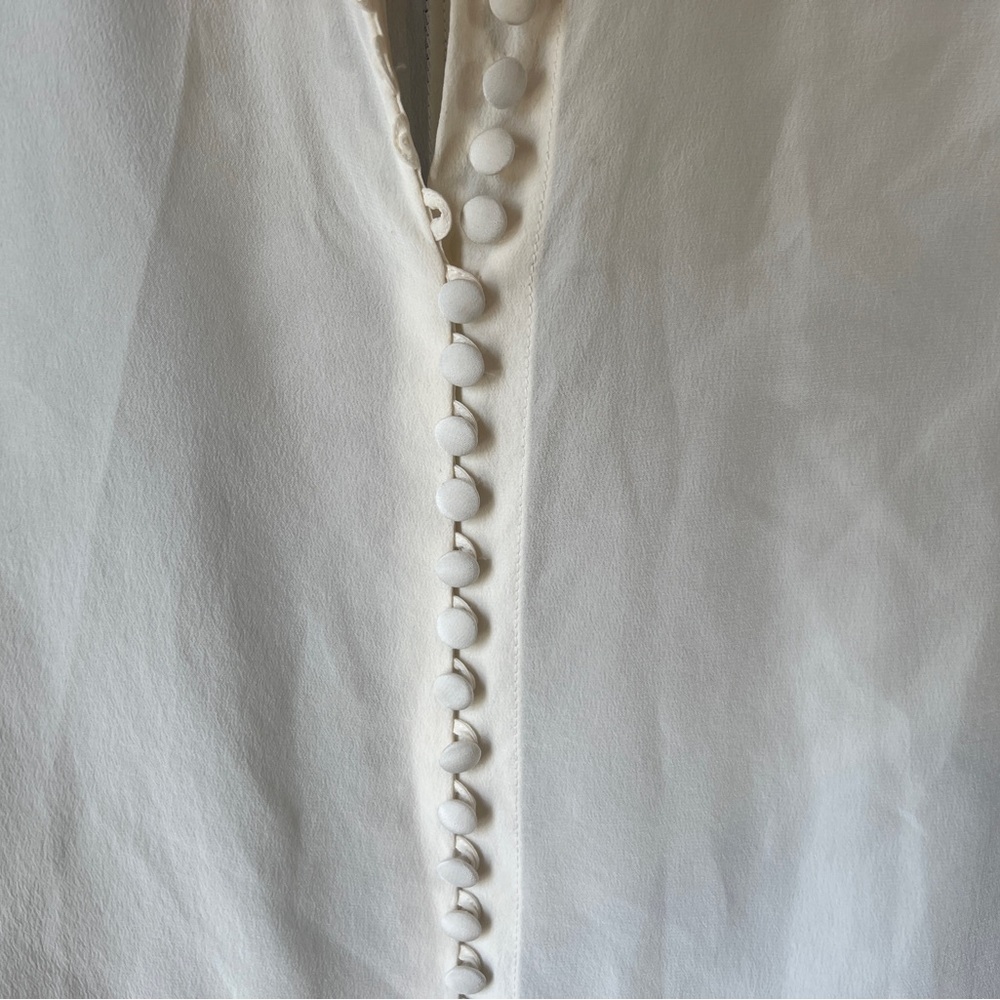 Club Monaco Silk Button Up Blouse
